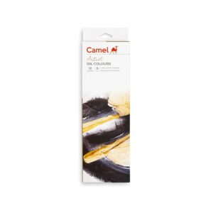 Camel Artist's Oil Color Box - 9ml Tubes, 12 Shades